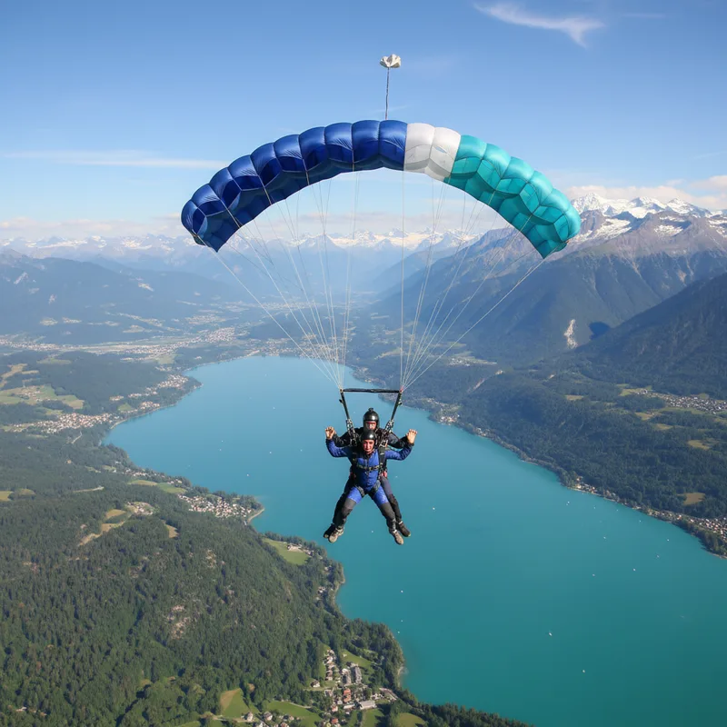 Saut en parachute à Annecy : prix, tarifs et centres en Haute-Savoie