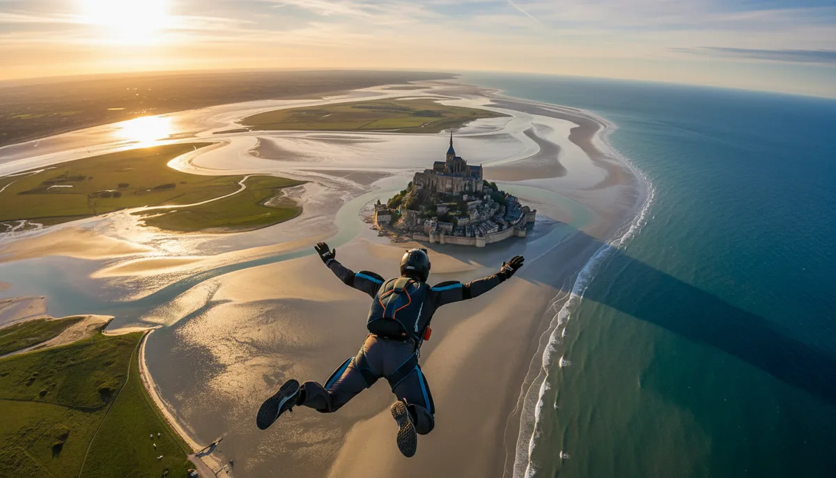 Saut en parachute au Mont Saint-Michel : tarifs 2026, centres et conseils pratiques
